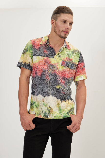 Men's Printed Polo Shirt - Hawaii | Ron Tomson