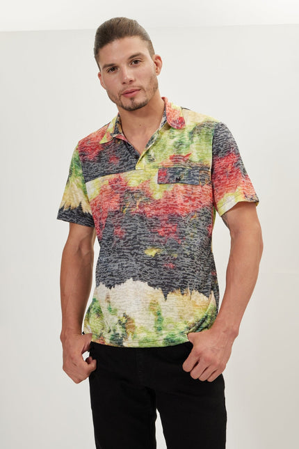 Men's Printed Polo Shirt - Hawaii | Ron Tomson