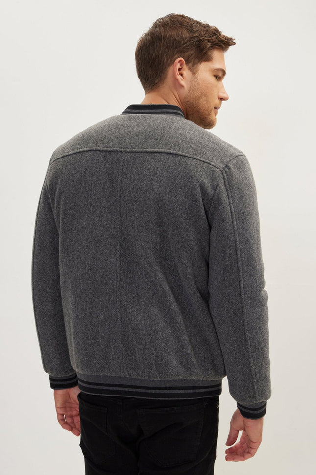 Men's Classic Bomber Jacket - Anthracite | Ron Tomson