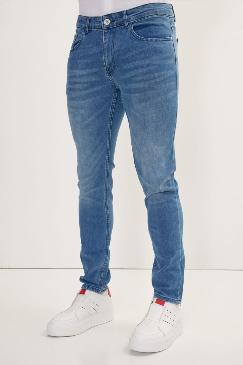 Men's Slim Fit Jean - Dark Navy | Ron Tomson