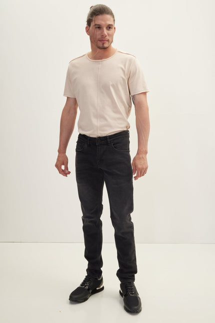 Men's Slim Fit Jean - Black | Ron Tomson