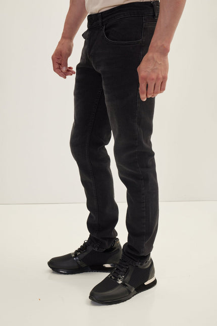 Men's Slim Fit Jean - Black | Ron Tomson
