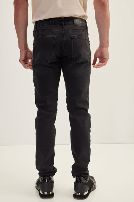 Men's Slim Fit Jean - Black | Ron Tomson
