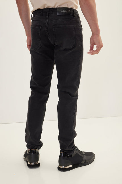 Men's Slim Fit Jean - Black | Ron Tomson