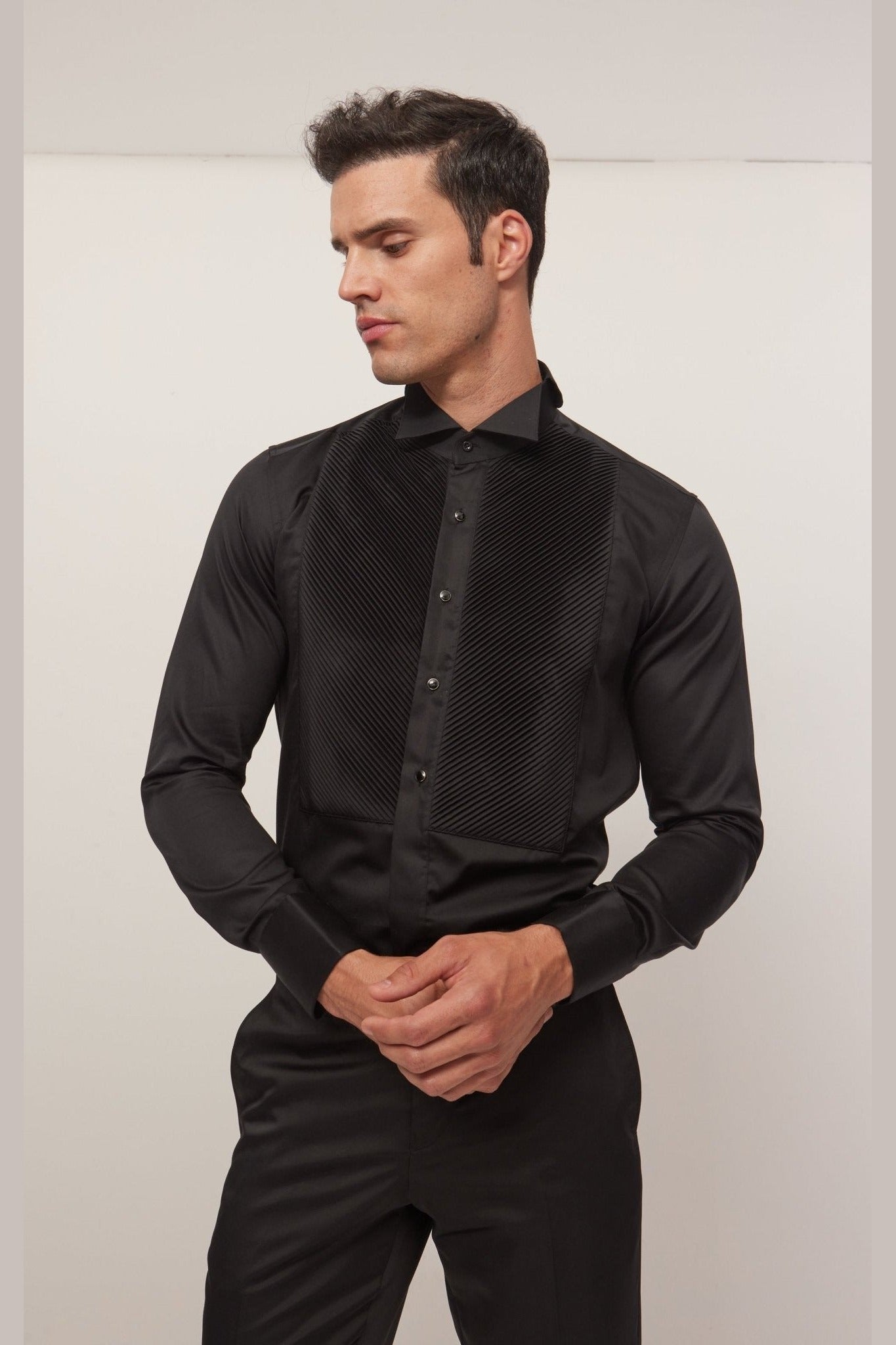 men's wing collar dress shirt Amazon.com: Historical Emporium Men's Wing Collar Convert. Stud/Cuff Cotton Tuxedo Dress Shirt, Victorian Edwardin Formal Reenactment 2X White : Clothing, Shoes & Jewelry