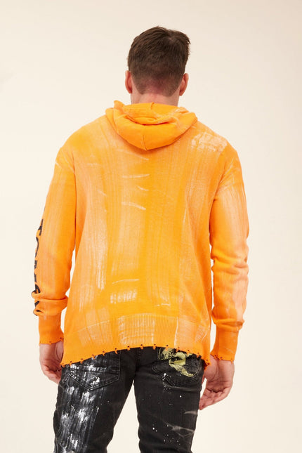 Men's Graphic Hoodie - Neon Orange | Ron Tomson