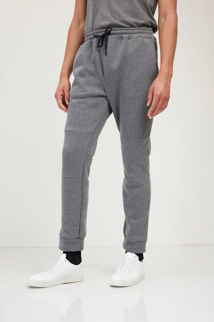 Men's Fitted Drawstring Jogger Pants - Anthracite | Ron Tomson