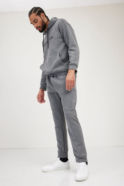 Men's Fitted Drawstring Jogger Pants - Anthracite | Ron Tomson