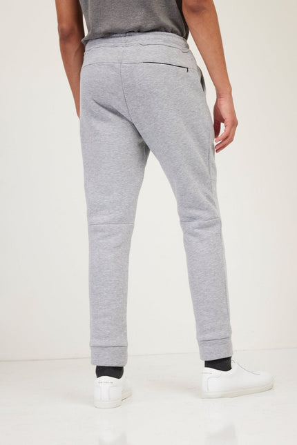 Men's Fitted Drawstring Jogger Pants - Grey | Ron Tomson