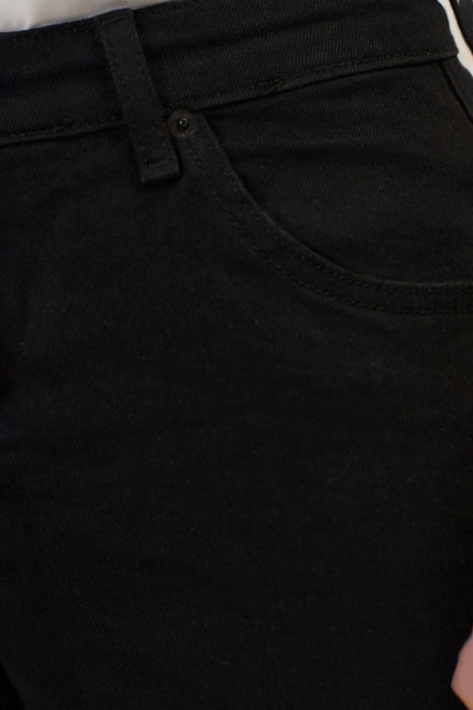 Men's Tailored Tapered Denim Jeans - Black | Ron Tomson