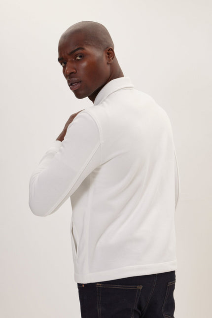 Men's Tailored Chore Coat - Cream | Ron Tomson