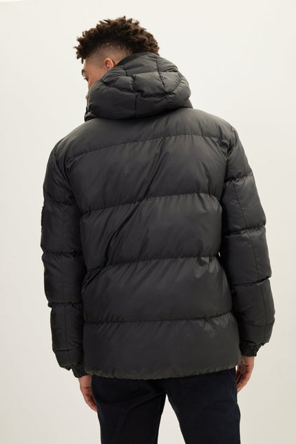 Men's Puffer Jacket - Black | Ron Tomson