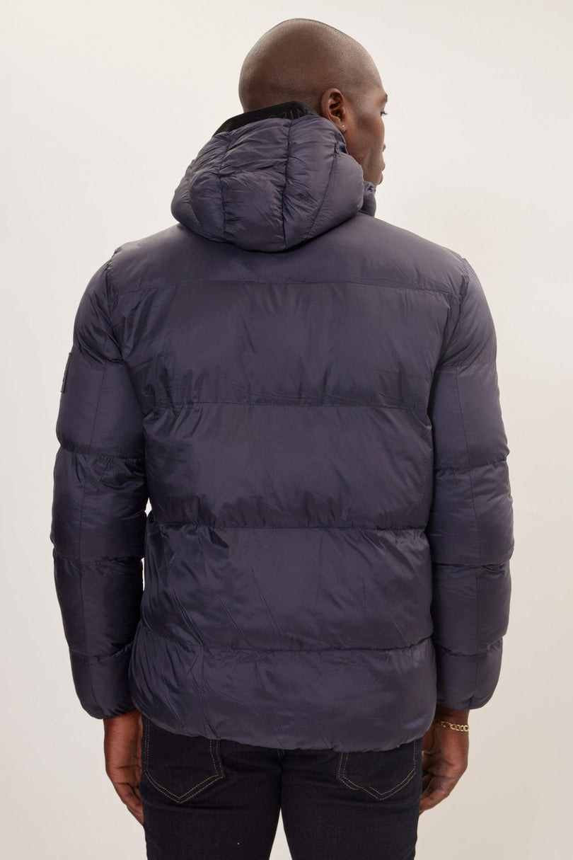 Men's Heavy Padded Coat - Navy | Ron Tomson