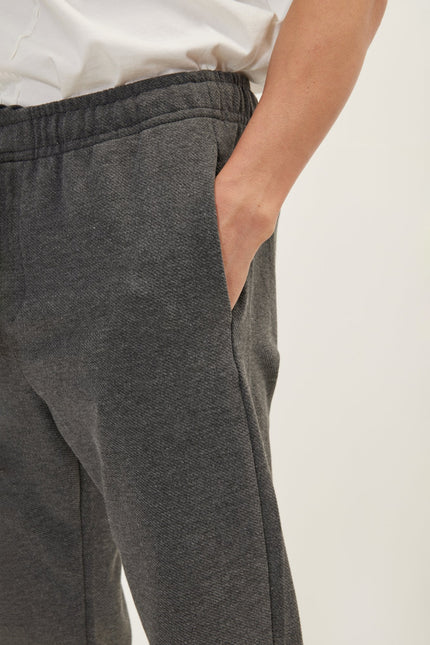 Men's Hidden Drawstring Jogger Pants - Anthracite | Ron Tomson