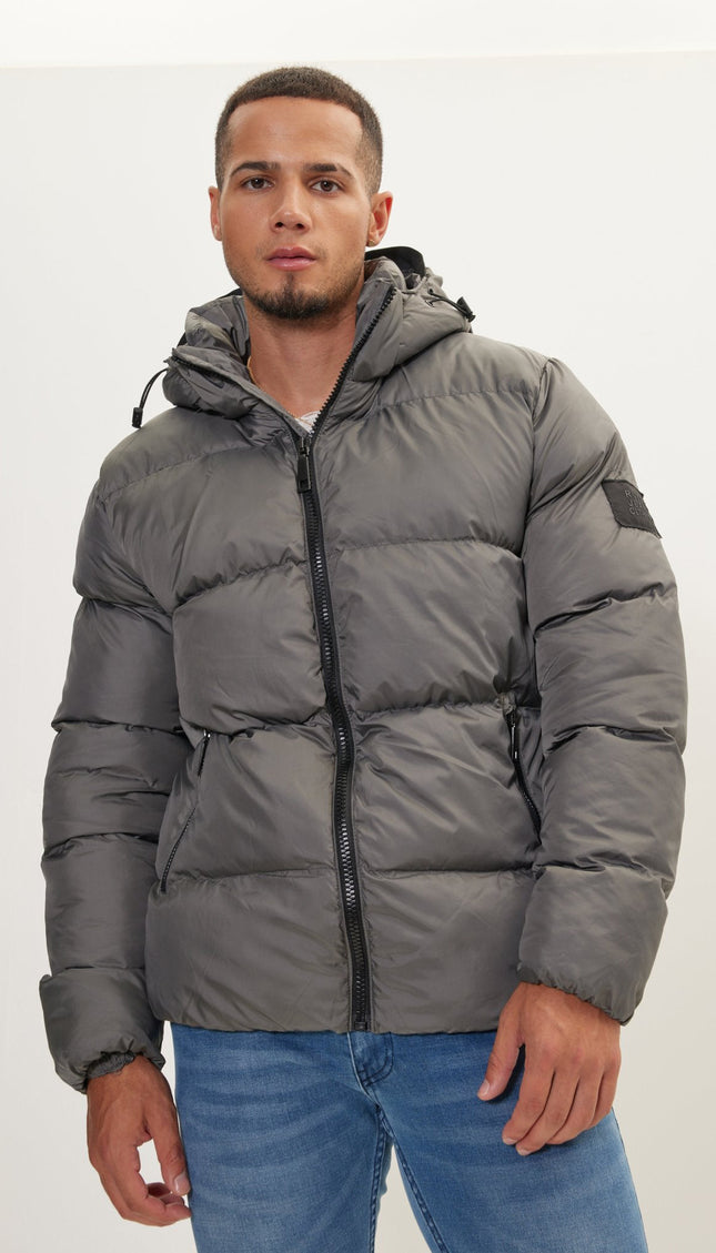 Padded Puffer Jacket - Anthracite