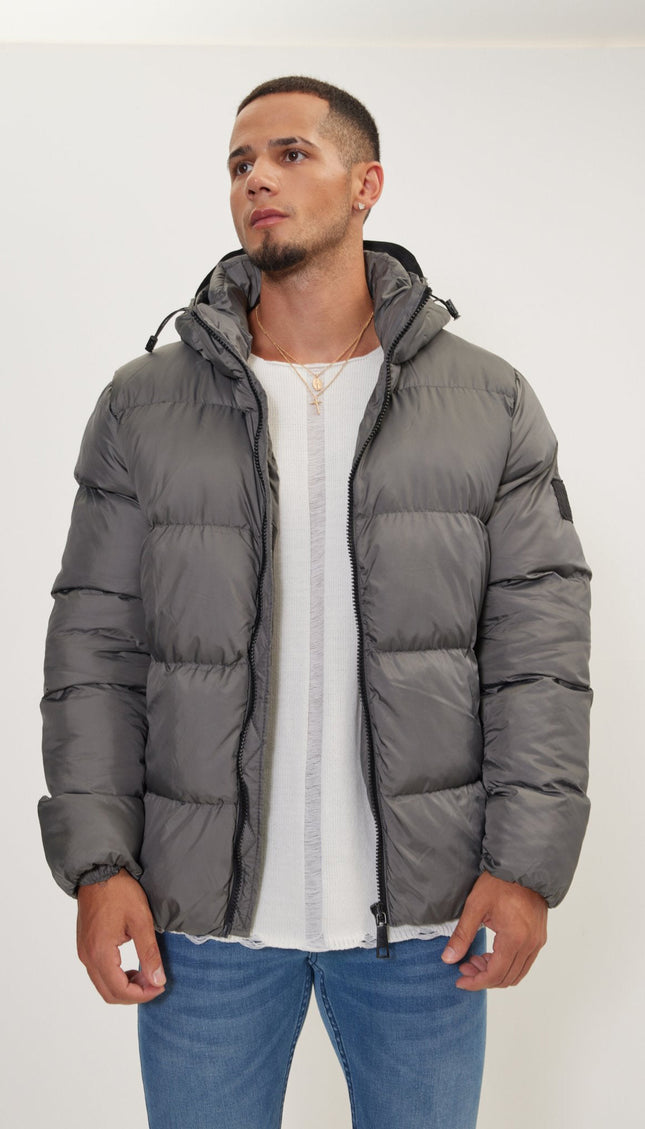 Padded Puffer Jacket - Anthracite