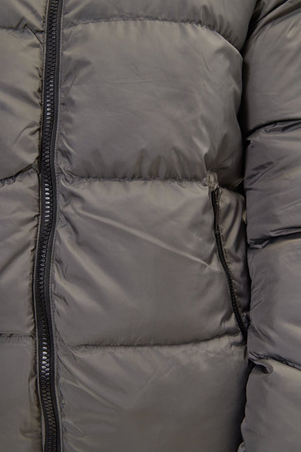 Men's Padded Puffer Jacket - Anthracite | Ron Tomson