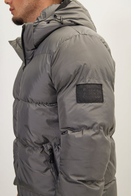 Men's Padded Puffer Jacket - Anthracite | Ron Tomson