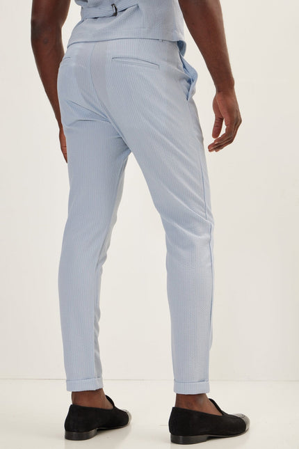 Men's Lightweight Casual Pants - Blue | Ron Tomson