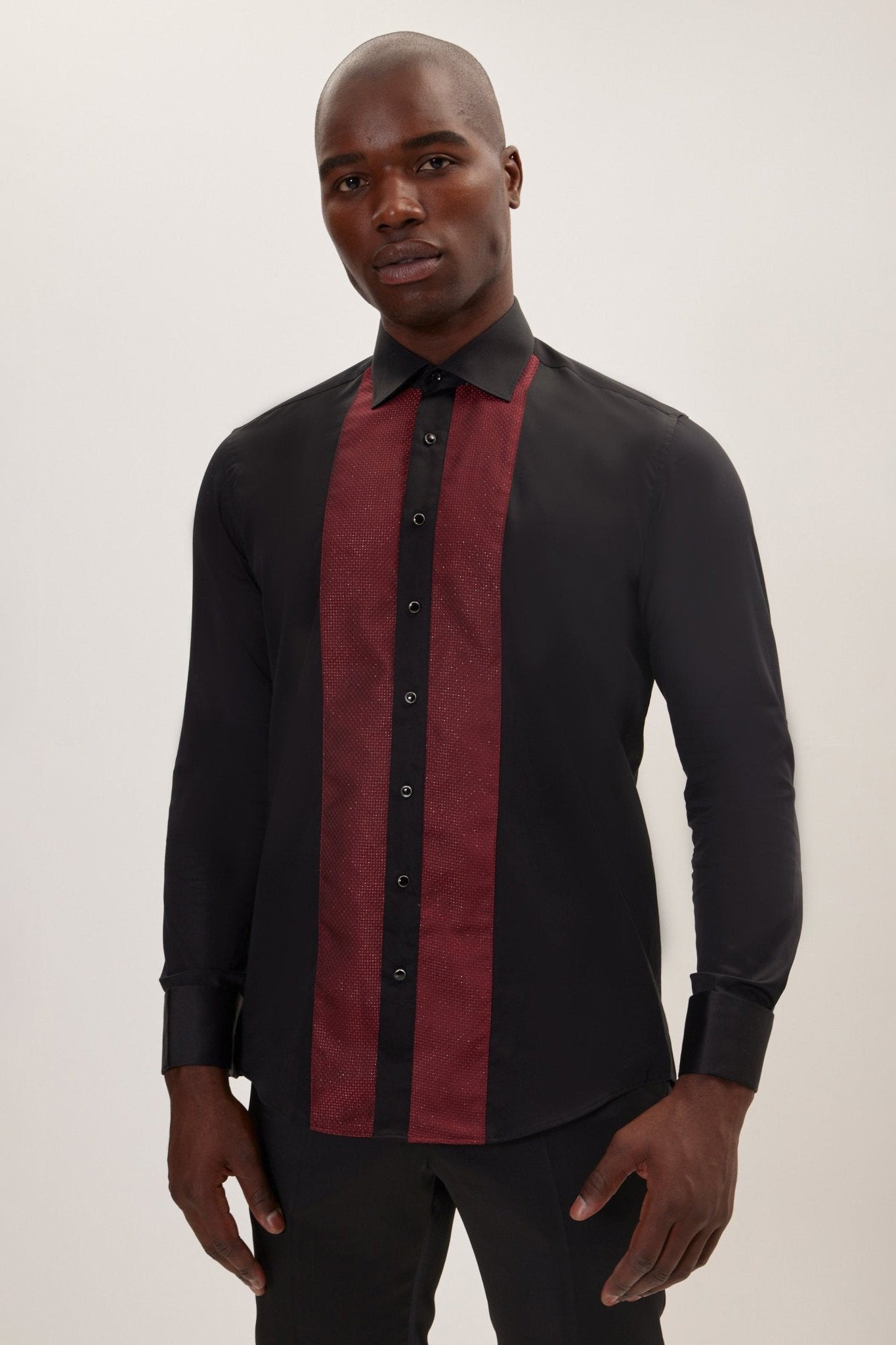 red black dress shirt Haggar Premium Comfort Dress Shirt in Dark Red