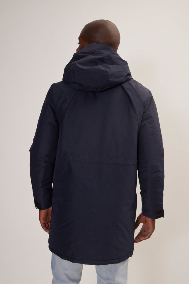 Men's Waterproof Parka - Navy | Ron Tomson