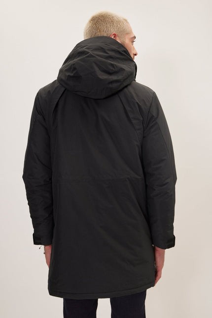 Men's Waterproof Parka - Black | Ron Tomson