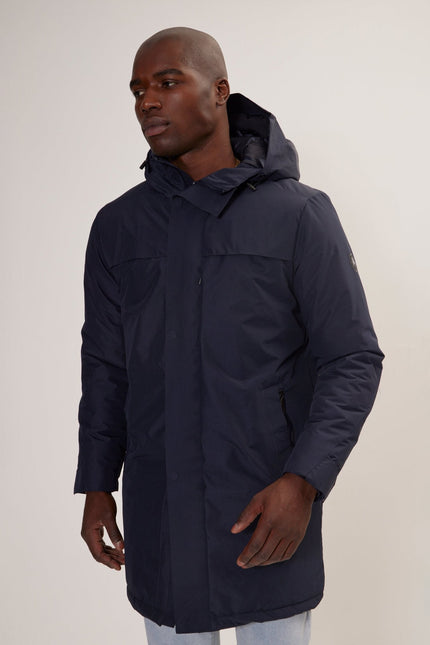 Men's Waterproof Parka - Navy | Ron Tomson