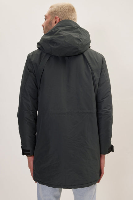 Men's Waterproof Parka - Dark Green | Ron Tomson