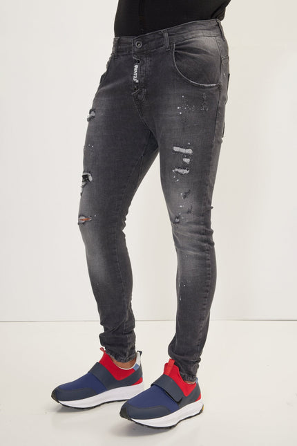 Men's Slim-Fit Jeans - Anthracite | Ron Tomson