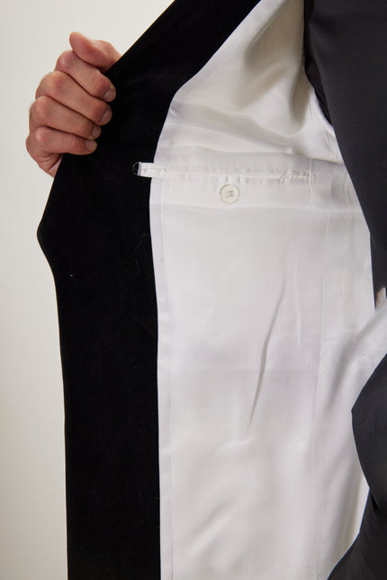 Men's Ludlow Shawl Collar Tuxedo Jacket -  White | Ron Tomson