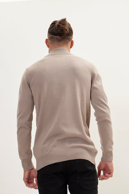 Men's Cotton Mock-Neck Sweater - Vizon | Ron Tomson