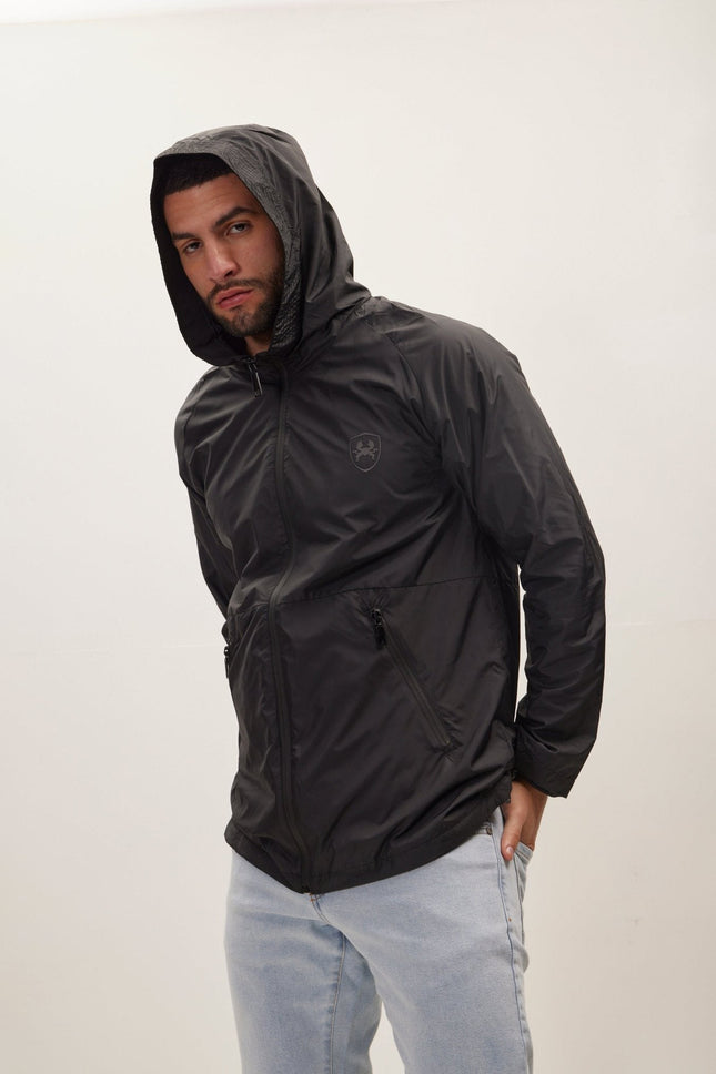 Men's Tailored Raincoat - Black | Ron Tomson