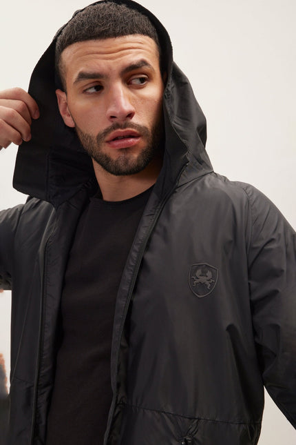 Men's Tailored Raincoat - Black | Ron Tomson
