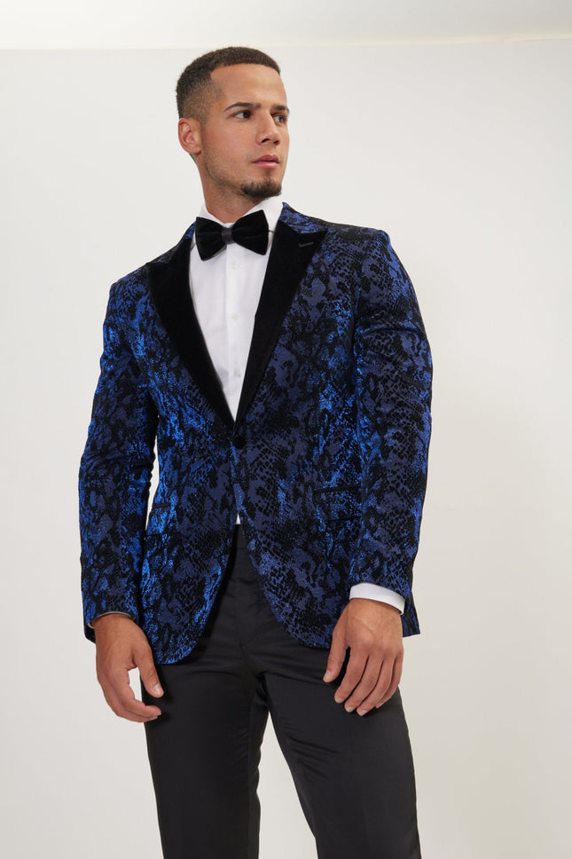 Men's Metallic Snake Tuxedo Jacket - Parliament | Ron Tomson
