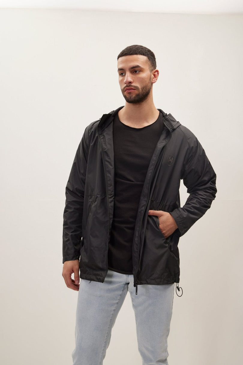 Men's Tailored Raincoat - Black | Ron Tomson
