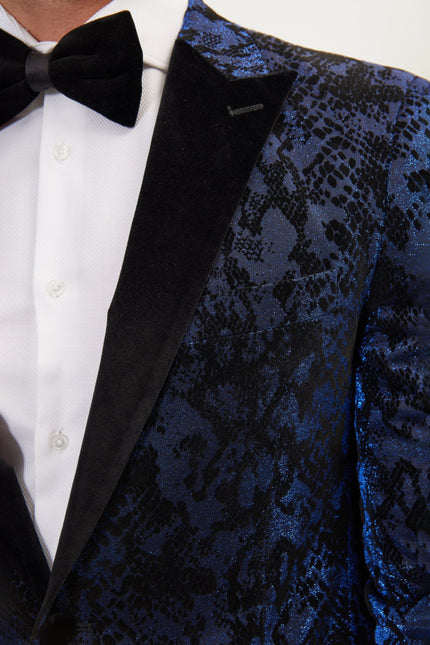 Men's Metallic Snake Tuxedo Jacket - Parliament | Ron Tomson