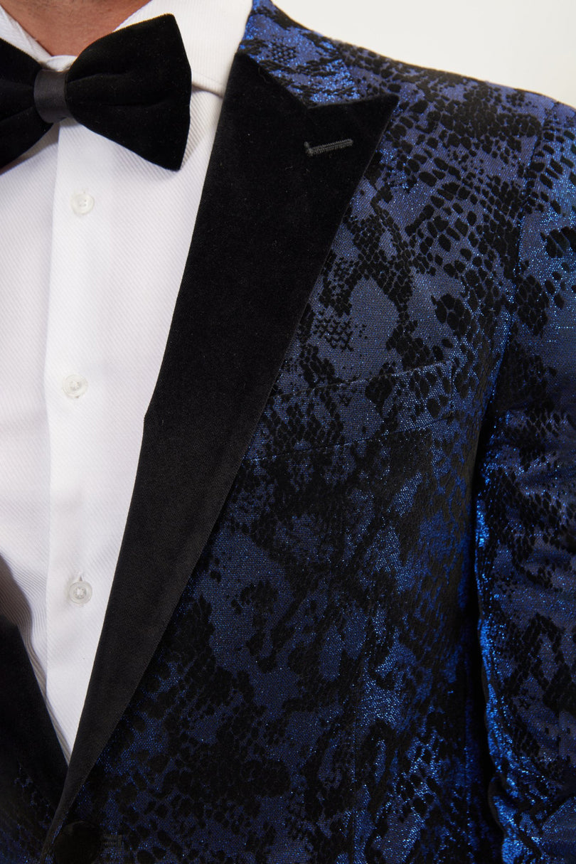 Men's Metallic Snake Tuxedo Jacket - Parliament | Ron Tomson