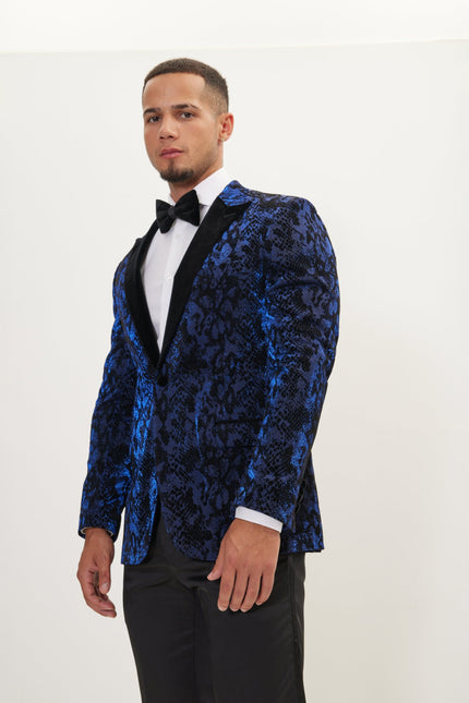 Men's Metallic Snake Tuxedo Jacket - Parliament | Ron Tomson