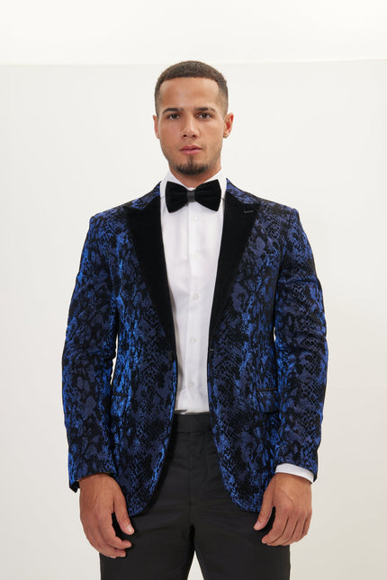 Men's Metallic Snake Tuxedo Jacket - Parliament | Ron Tomson