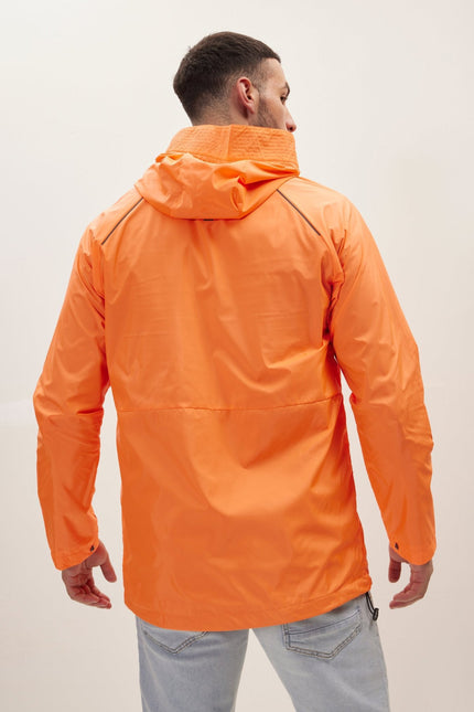 Men's Modern Raincoat - Orange | Ron Tomson