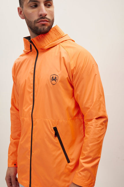 Men's Modern Raincoat - Orange | Ron Tomson
