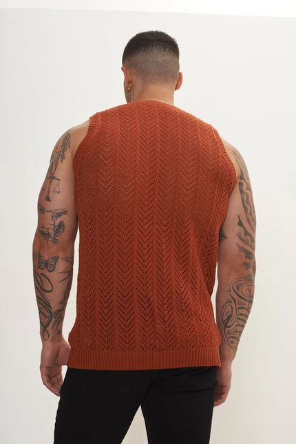 Men's Muscle Fit Tank Top - Tile | Ron Tomson