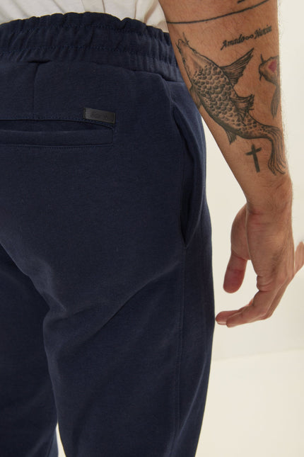 Men's Drawstring Jogger Pants - Navy | Ron Tomson