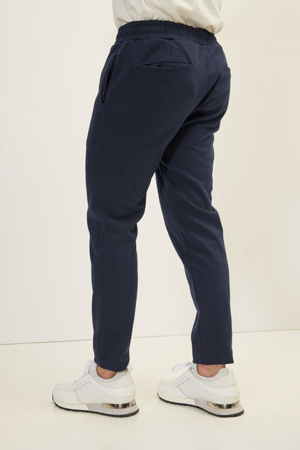 Men's Drawstring Jogger Pants - Navy | Ron Tomson
