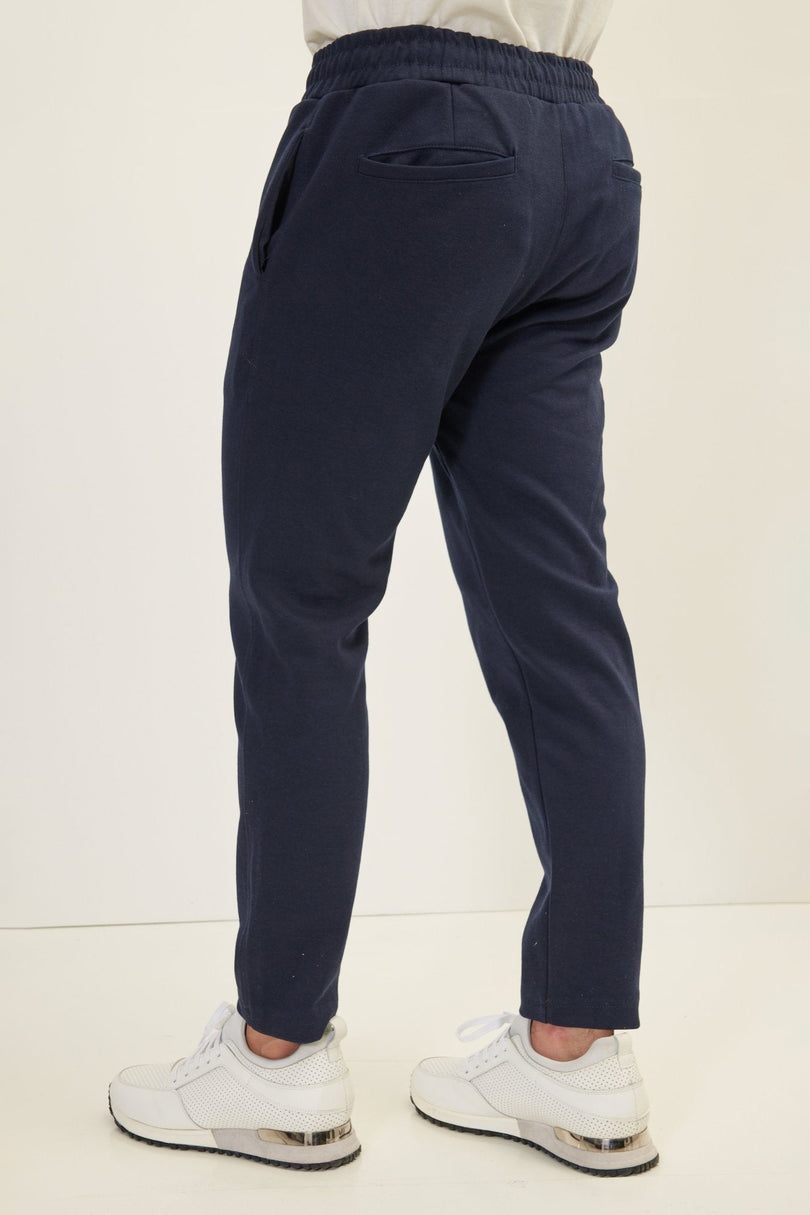 Men's Drawstring Jogger Pants - Navy | Ron Tomson