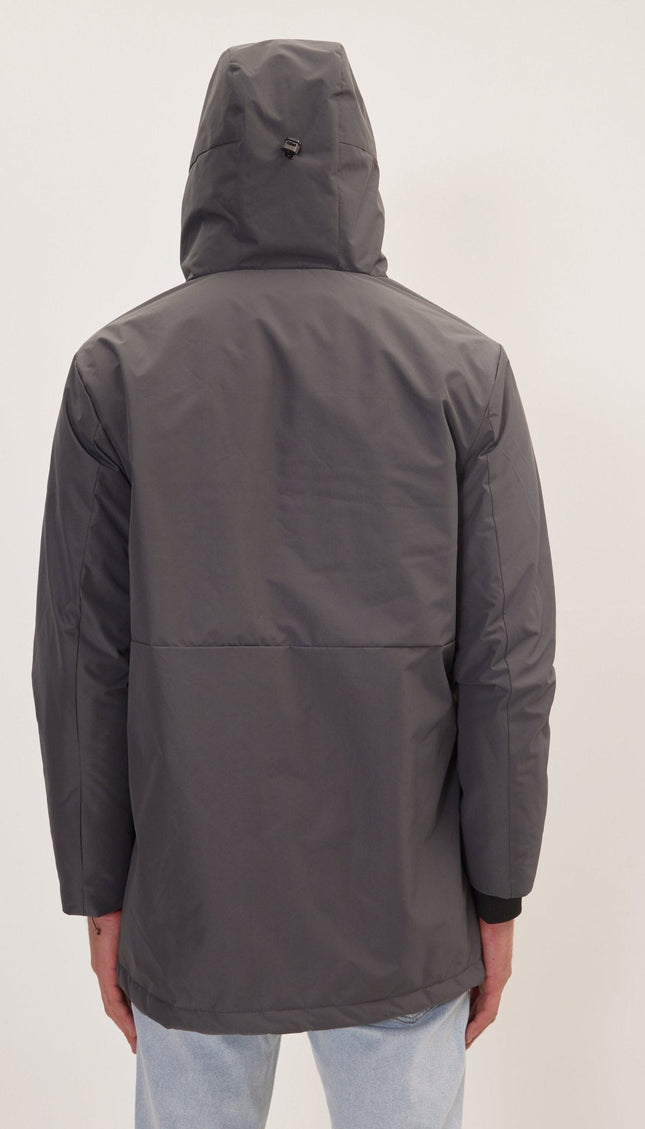 Full-Zip Puffer Jacket - Dark Anthracite