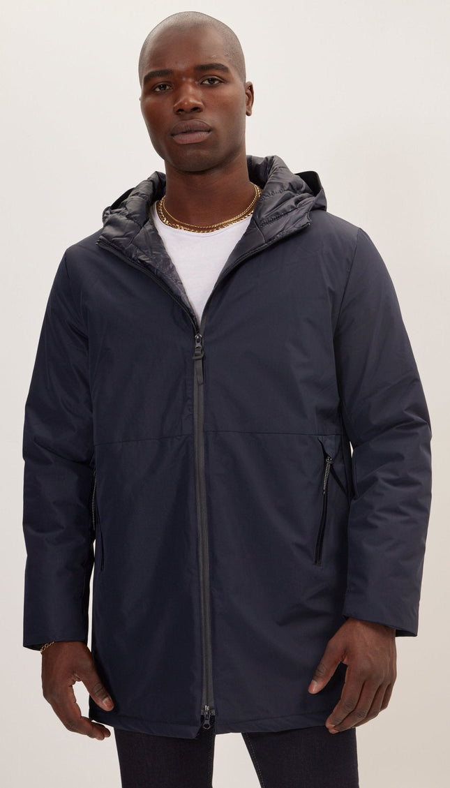 Full-Zip Puffer Jacket - Navy