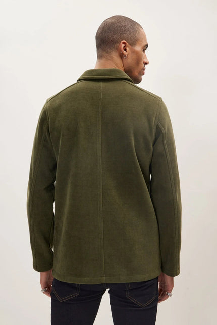 Men's Relaxed Chore Coat - Olive | Ron Tomson