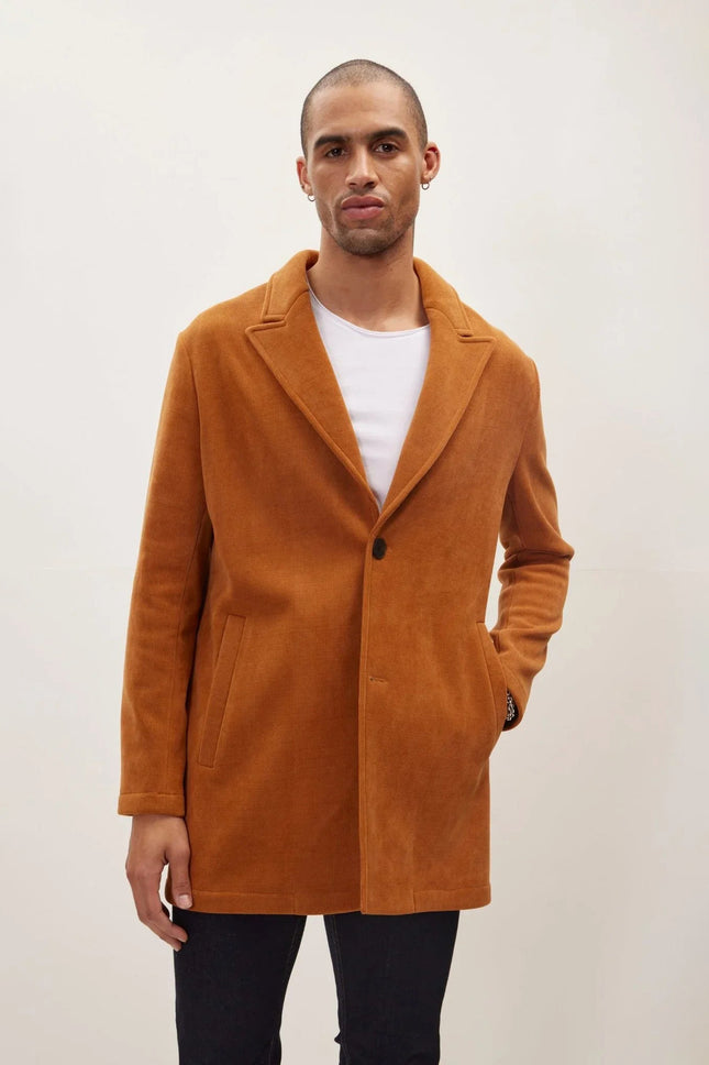 Men's Relaxed Corduroy Chore Jacket - Tile | Ron Tomson