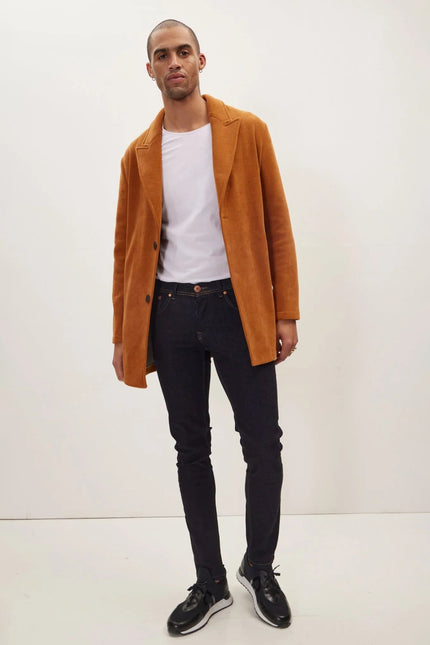 Men's Relaxed Corduroy Chore Jacket - Tile | Ron Tomson